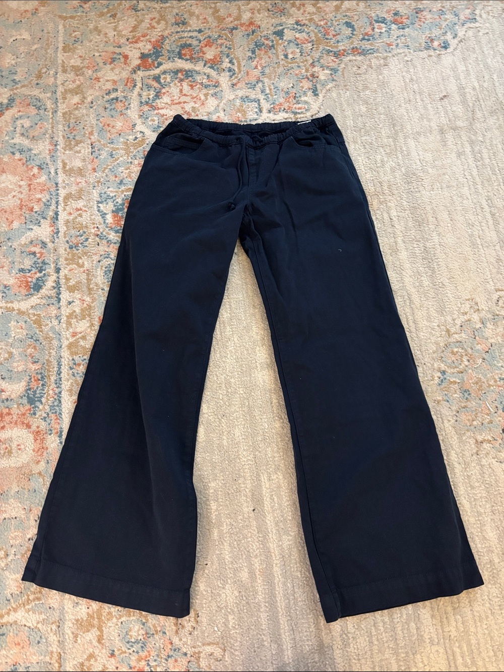Brandy Melville Navy Wide-Leg Pants